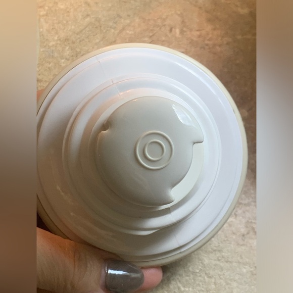 Vintage Corning Thermique 1 qt Coffee Carafe Cream and Pastel Blue/Flowers - Picture 9 of 15